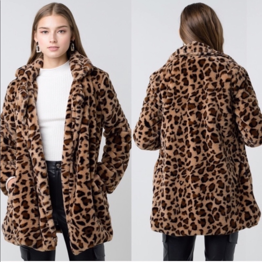 BEST SELLER 😍LEOPARD COAT- Sweater - Picture 4 of 4